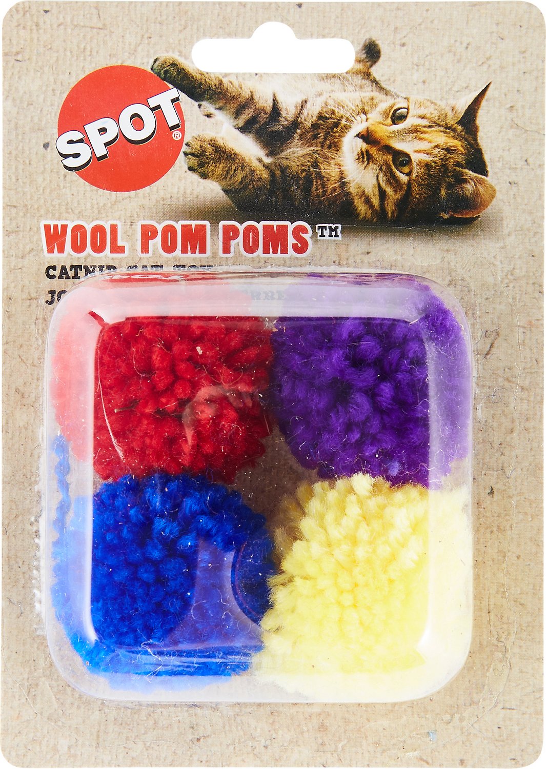 cat pom poms
