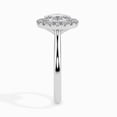 thumbnail image 3 of Divine Jewel Women's 1.6 Ct Lab Created Diamond Engagement Ring - Oval Cut Halo Design - 14K White Gold Plated - Stunning Wedding Ring - Perfect Gift for Her - Elegant Prong Setting for Proposals, 3 of 3