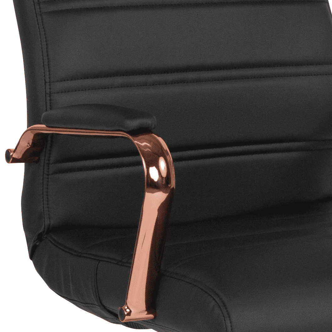 Black LeatherSoft/Rose Gold Frame