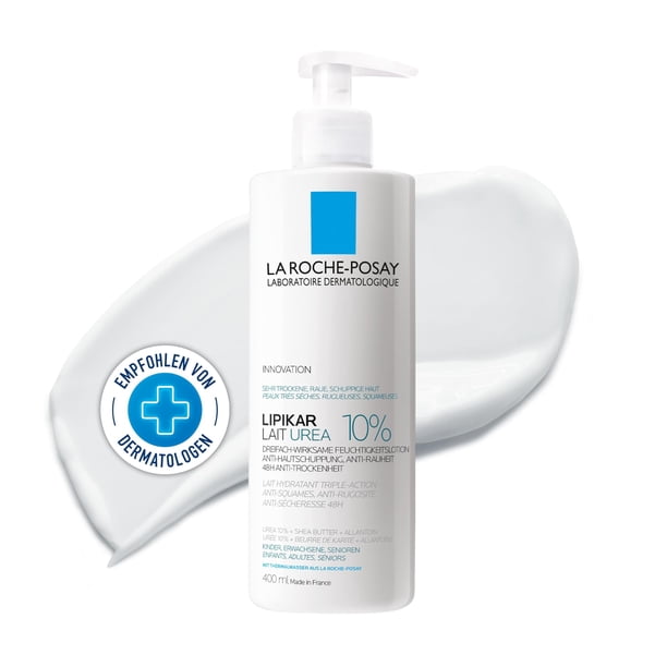 La Roche-Posay Loción Lipikar Urea 10% Hidrata y repone los lípidos, 400ml