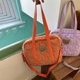 thumbnail image 4 of Bolso Bandolera Bolso de dibujos animados para mujer, Bolso bonito con estampado de oso, Bolso diario suave de Color sólido para niñas, 4 of 6