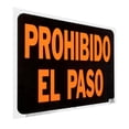 thumbnail image 2 of Letrero Prohibido El Paso Hyko Plástico Negro/Naranja 37X47, 2 of 3