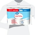 Great Value Everyday Strong Paper Towels, Split Sheets, 3 Triple Rolls