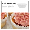thumbnail image 6 of OUNONA 100pcs Paper Cupcake Wrappers Mini Cake Liners Paper Cups Versatile Egg Tart Pudding Cups Muffins Liners Paper Cupcake Baking Cups, 6 of 8