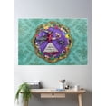 thumbnail image 2 of Picking Candy - Witch And Black Cat Poster Wall Art, Modern Wall Decor For Living Room Bedroom, 8x12 UNFRAMED, 2 of 3
