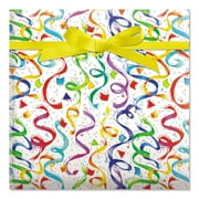 Current Happy Birthday Confetti Jumbo Rolled Gift Wrap - - 61 sq. ft. heavyweight, tear-resistant and peek-proof wrap, Kids Birthday wrapping paper, Party Gift Wrap