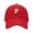 Red, variant on Letter P Embroidery Baseball Cap, Vintage Washed Light Blue Adjustable Casual Dad Hat