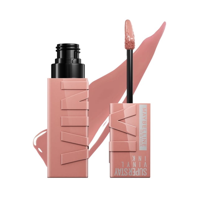 Labial líquido brillante de larga duración, Maybelline Superstay Vinyl Ink tono Captivated 90, 4.2ml
