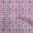 thumbnail image 1 of oneOone Rayon Pink Fabric African Craft Projects Decor Fabric Printed By The Yard 56 Inch Wide, 1 of 4