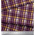 thumbnail image 2 of Soimoi Poly Georgette Fabric Plaid Check Fabric Prints By Yard 42 Inch Wide, 2 of 3