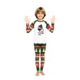 thumbnail image 4 of Christmas Family Pajamas Matching Sets Cute Xmas Red Wine Glass Crewneck Raglan Tops with Pants Holiday Casual Lounge Set Pjs, 4 of 7