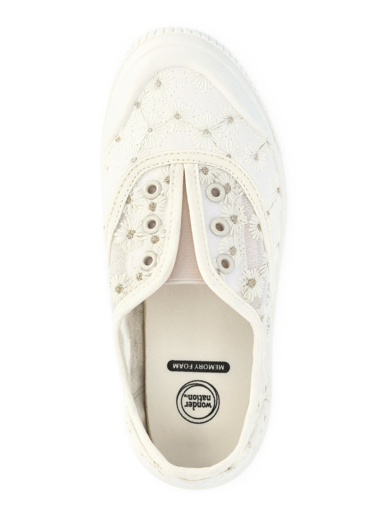 Wonder Nation Girls Casual Plimsole Sneakers