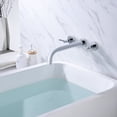 thumbnail image 6 of Bathroom Wall Mount Bath Tub Faucet, Extra Long Spout with High Flow, Chrome Finish Sumerain, 6 of 8
