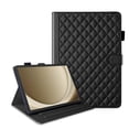 thumbnail image 3 of for Samsung Galaxy Tab A9 Plus 11.0 inch Release 2023 (SM-X210/SM-X215) Case, Rhombus Pattern Multiple Viewing Angles Stand Slim Folio Cover (Black), 3 of 6