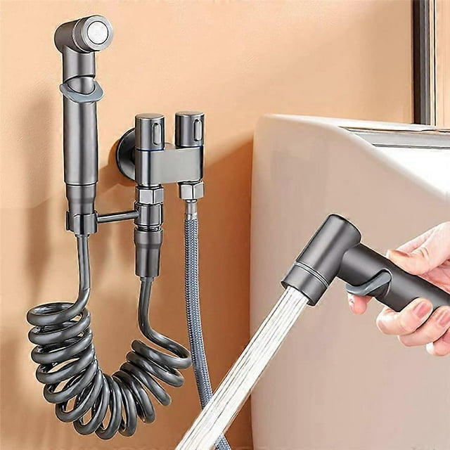 1-In-2-Out Dual Control Valve Mini Multi-Function Faucet Mini Shower Pressure Bathroom Faucet Kit fo