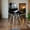 Black, variant on LeisureMod Cresco Molded Dining Side Chair - Acrylic Base Modern Accent Chair, Kitchen and Dining Stool