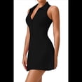 thumbnail image 2 of Vestido Deportivo Ajustado de Cintura Alta, Color Negro, Talla S, 2 of 6