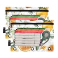 thumbnail image 5 of FORMRS 2 Pack Pencil Pouch for 3 Ring Binder with Clear Window Zipper Case, Orange Watercolor Bees, 5 of 6