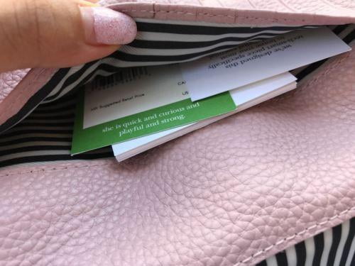 Kate Spade Cobble Hill Rae Pebble Leather Wristlet Wallet Bi Fold Pink $148