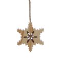thumbnail image 5 of Holiday Time PL Warm Wished Wood White PP Snowflake Ornament Home Decor, 5 of 5