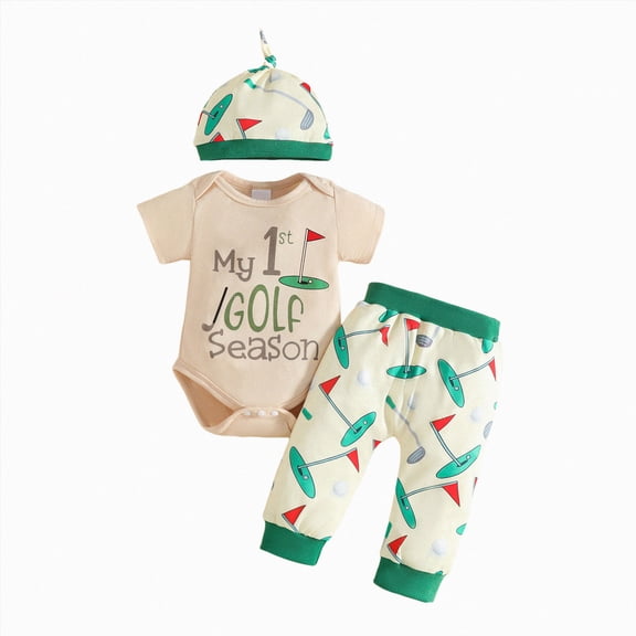 CAUYDY Newborn Going Home Outfit Boy Baby Shower Gift Clothes Bib 2Pants Warm Hat 5PCS Cotton Layette Set Pjs for Spring Summer Fall Winter All Seasons (Sizes 3-6 Months,Light Green)