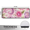thumbnail image 5 of Kitchen Rugs Sets Of 2,Pioneer Flower Floral Print Pattern Anti Fatigue Kitchen Mat Rugs Non Slip Washable,Decorative Kitchen Floor Mats for Kitchen,Sink,Laundry,17"x47"+17"x47", 5 of 5