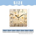 thumbnail image 2 of 10 Inch Wall Clock Battery Operated Square Clock for Office, Kitchen, Outdoor, Living Room,Vintage Flowers In Meadows At Sunset Springtime Exquisite, 2 of 4
