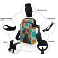 thumbnail image 5 of HELLHERO Colorful Floral Pattern Design Small Crossbody Purse for Adult Polyester Adjustable Crossbody Bag with Leakproof, 5 of 7