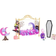 Monster High Clawdeen Wolf Bedroom Playset with Dollhouse Furniture and Themed Accessories