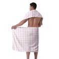 thumbnail image 4 of Colevkie Men's 2 Pieces Wearable Bath Towel Set Bath Skirt & Towel Soft Quick Drying Absorbent Beach Towel Bathroom Towel Spa Hotel Sauna Portable Printed Retro Style Pattern, 4 of 7