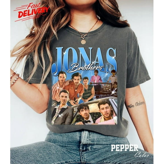 Gild Leaf Jonas Bros Since 2005 20Th Anniversary Tour 2025 Shirt, Vintage Jonas Bros Tour Shirt, Jonas , Jonas Retro 90'S Unisex T-Shirt, Size S-5XL T-Shirt, Graphic Tee, Casual Wear