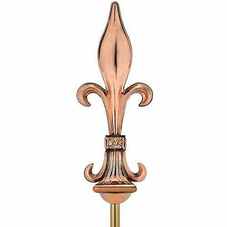 Good Directions Fleur-De-Lis Polished Copper Finial