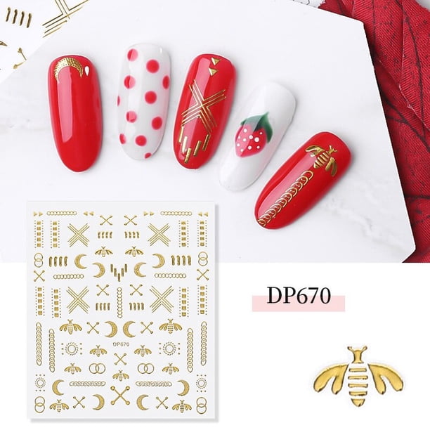 Cinta adhesiva 3D para uñas, banda de Metal de varios tamaños, lámina para manicura artística de uñas, oro y plata, gran oferta, 2019