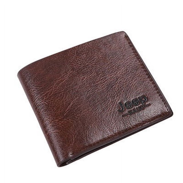 Cartera para hombre, cartera informal de negocios, cartera corta para múltiples tarjetas, monedero para estudiantes y jóvenes, regalo para hombre