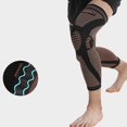 thumbnail image 4 of Sports Knee Brace for Knee Pains, Knee Pad Knee Sleeves Weightlifting Knee Compression Sleeve, Knee Support Knee Wrap black orange XXL, 4 of 4