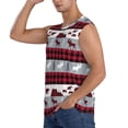 thumbnail image 3 of Haiem Men's Buffalo Plaid Forest Print Tank Tops Summer Sleeveless Cut Off Workout T-Shirts Fitness Vest Athletic Undershirts-X-Large, 3 of 8
