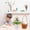 White, variant on Uutvery Artificial Easter Eggs Potted Decor, Foam Eggs Flower Pot Base, Indoor Bonsai Desktop Decoration, Holiday Housewarming Party Gift