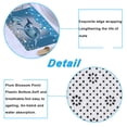 thumbnail image 5 of Blue Shiny Diamond Shower Curtains Set with Non-Slip Rugs,Toilet Lid Cover and Bath Mat Ocean Dolphin 3D Printing Shower Curtain Bath Mat Bathroom Sets Decor, 5 of 9