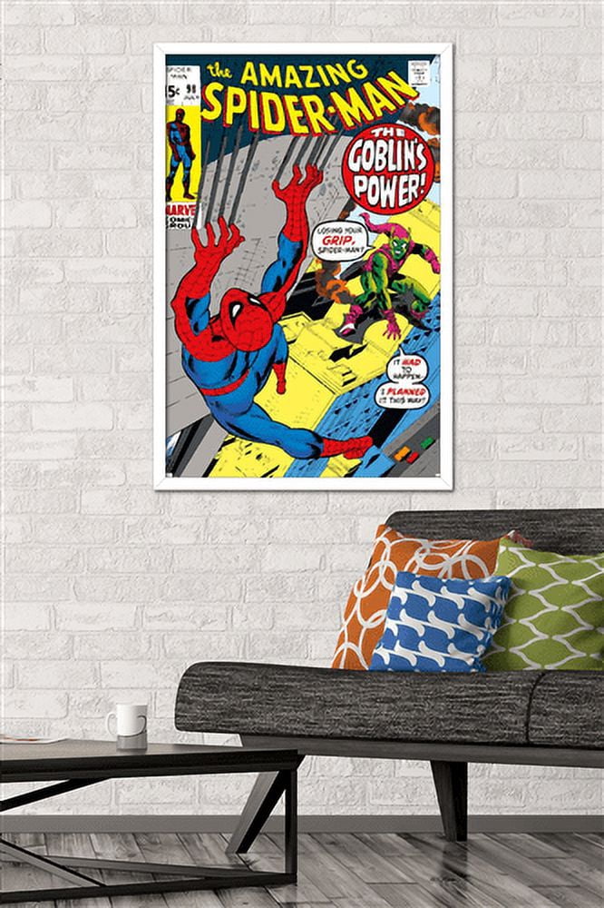 Marvel Comics - Green Goblin - The Amazing Spider-Man #98 Wall Poster, 22.375" x 34", Framed