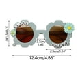 thumbnail image 2 of Gafas de sol para niños, tendencia de moda, gafas de sol de viaje para bebés, girasol, alfabeto, flor, forma linda, gafas de sol para niños, sombrilla de moda, visera de espejo, 2 of 2