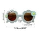 thumbnail image 2 of pstuiky Gafas de sol infantiles de moda para viajes. Gafas de sol para bebés con forma de girasol y alfabeto. Gafas de sol infantiles modernas con espejo., 2 of 2
