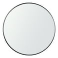 ZENY 24 inch Round Wall Mirror Modern Black Frame Bathroom Circle