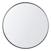 ZENY 24 inch Round Wall Mirror Modern Black Frame Bathroom Circle Mirror