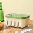 thumbnail image 1 of Descuentos Directos, Temporizador de cocina Caja de conservación de alimentos frescos de doble capa Lavabo Cesta de drenaje Plato de fruta de plástico para el hogar Sala de estar Caja portátil, 1 of 7
