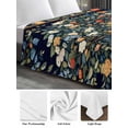 thumbnail image 6 of Tree Floral California King Size Flat Sheet, Wrinkleproof & Fadeproof Cooling Flat Bed Sheet Only, Boho Vintage Country Botanical Patterns Breathable Soft Bedding Top Sheets 108 x 98 Inches, 6 of 8