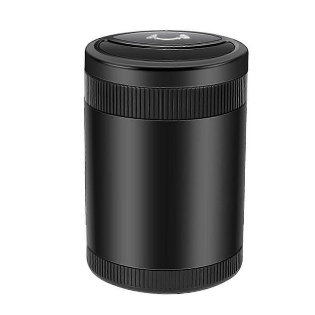 Car Ashtray Fully Automatic Intelligent Sensing Multifunctional Detachable Stainless Car Ashtray with Lid Good Seal Prevent Odor Spreading With Light