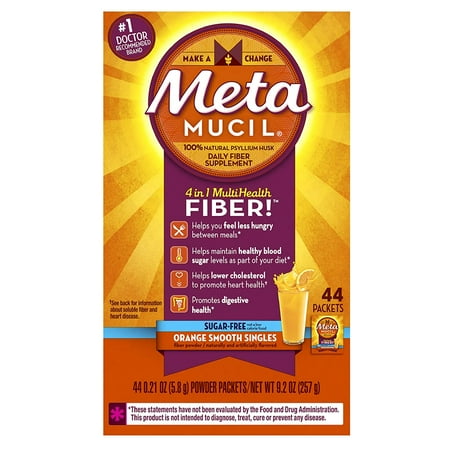 100fx Single Fiber - Daily Fiber Supplement, 44 Singles, The #1 doctor-recommended fiber brand By Metamucil