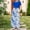 Blue, variant on Girls Dress Short Sleeve Casual Holiday Modest Long Maxi Dress with Pockets Floral Printed Summer T-Shirt Dress for 4-14 Years