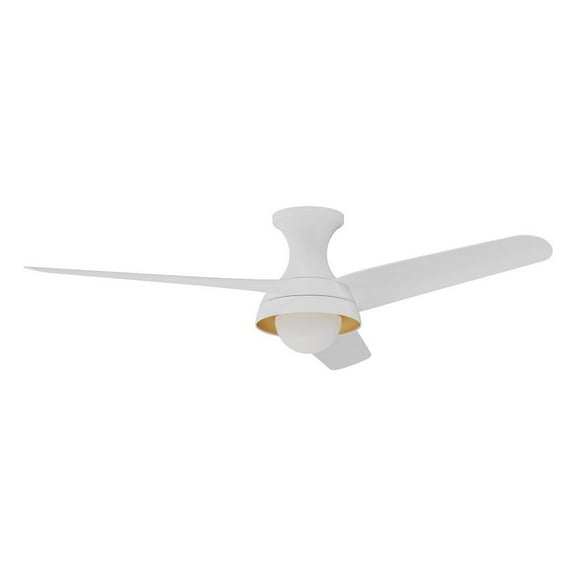ALORA MOOD Rubio 54" 3-Blade 6-Speed Ceiling Fan with LED Light White