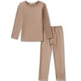 thumbnail image 4 of Arshienr Boys Thermal Underwear Set 2-Piece Base Layer Fleece Lined Long Johns Top Bottom Warm Set for Cold Weather, 4 of 6